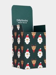 - Geschenkverpackung in Grün Weiss mit WeihnachtenMotiv/Muster