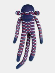 - Kuscheltiere in Blau mit Punkte & StreifenMotiv/Muster