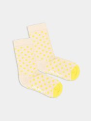 - Kindersocken in Beige mit Punkte & StreifenMotiv/Muster