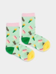 - Kindersocken Lil Twister Treat Bunte Lustige Socken | Essen Eis Geschenk Bio-Baumwolle | 0-12M Mehrfarbig