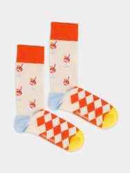 - Damensocken Aperol Vibes Bunte Lustige Socken | Cocktail Aperol Geschenk Bio-Baumwolle | 36-40 Orange Weiss