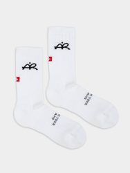 - Socken in Weiss mit Logo Motiv