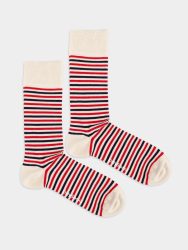 - Herrensocken Black Forest Cake Bunte Lustige Socken | Geschenk Bio-Baumwolle | 41-46 Beige