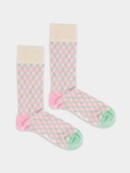 - Damensocken Candy Dice Bunte Lustige Socken | Rauten Muster Geschenk Bio-Baumwolle | 36-40 Mehrfarbig