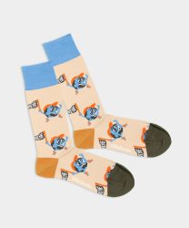 - Damensocken Call For A Better World Bunte Lustige Socken | Earth World Geschenk Bio-Baumwolle | 36-40 Beige