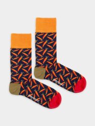 - Herrensocken Carrot Cake Bunte Lustige Socken | Karotten Kuchen Geschenk Bio-Baumwolle | 41-46 Blau