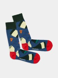 - Damensocken Chateau Fiasko Bunte Lustige Socken | Wein wine Geschenk Bio-Baumwolle | 36-40 Blau