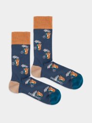 - Socken in Blau mit Tiere Tier Motiv/Muster