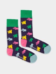- Damensocken Colorful Cats Bunte Lustige Socken | Katzen Tier Geschenk Bio-Baumwolle | 36-40 Mehrfarbig