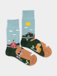 - Damensocken Farmer's Finest Bunte Lustige Socken | Bauernhof Geschenk Bio-Baumwolle | 36-40 Mehrfarbig