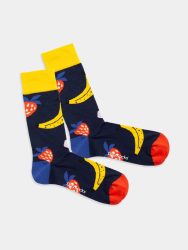 - Damensocken Fruit Of The Boom Bunte Lustige Socken | strawberry Erdbeere Geschenk Bio-Baumwolle | 36-40 Blau