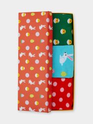 - Damensocken Hoppy Days (3er Box) Bunte Lustige Socken | Küken Tier Geschenk Bio-Baumwolle | 36-40 Mehrfarbig