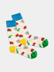 - Damensocken Hurry Up Slow Bunte Lustige Socken | Schnecke snail Geschenk Bio-Baumwolle | 36-40 Beige