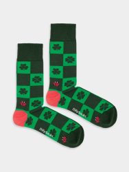 - Damensocken Lucky Charm Bunte Lustige Socken | Kleeblatt Geschenk Bio-Baumwolle | 36-40 Grün