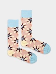 - Damensocken Mountain Bloomers Bunte Lustige Socken | Blumen Natur Geschenk Bio-Baumwolle | 36-40 Rosa