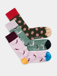 - Damensocken Ocean Enthusiasts (3er Pack) Bunte Lustige Socken | Tier Geschenk Bio-Baumwolle | 36-40 Mehrfarbig