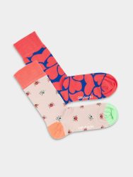 - Damensocken Beetle Love 2er Set Bunte Lustige Socken | Spinne Tier Geschenk Bio-Baumwolle | 36-40 Mehrfarbig
