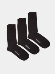 - Socken-Sets in Schwarz mit Einfarbig Uni Motiv/Muster