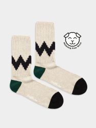 - Wollsocken Damen Cozy Emma | Warme Socken mit Wolle und Kaschmir als Geschenk | Beige 36-40