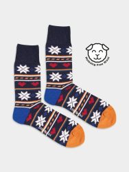 - Wollsocken Damen Cozy Kielo | Warme Socken mit Wolle und Kaschmir als Geschenk | Blau 36-40