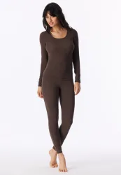 Schiesser Shirt Braun - Personal Fit für Damen, Größe 46, 55 % Viskose, 25 % Polyester, 20 % Elasthan
