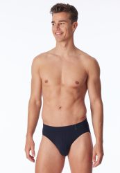 Schiesser Slip Schwarz - Long Life Soft für Herren, Größe L, 45 % Baumwolle, 45 % Modal, 10 % Elasthan