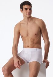 Schiesser Enge Boxershorts Weiss - Long Life Soft für Herren, Größe L, 45 % Baumwolle, 45 % Modal, 10 % Elasthan