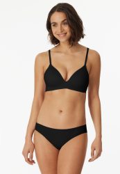 Schiesser Slip Seamless Schwarz - Invisible Soft für Damen, Größe M, 70 % Polyamid, 30 % Elasthan