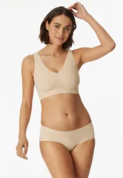 Schiesser Hipster Slip Seamless Soft Beige - Invisble Soft für Damen, Größe 3XL, 70 % Polyamid, 30 % Elasthan