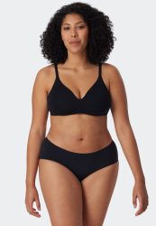 Schiesser Hipster Slip Seamless Schwarz - Invisble Soft für Damen, Größe XS, 70 % Polyamid, 30 % Elasthan
