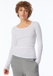 Schiesser Shirt Weiss - Revival Berta für Damen, Größe S, 100 % Baumwolle