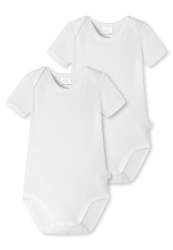 Schiesser Body kurzarm Feinripp 2er-Pack Weiss - Original Classics, Größe 5M, 100 % Baumwolle
