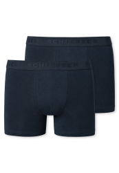 Schiesser Shorts 2er-Pack Blau - 95/5 für Jungen, Größe M, 95 % Baumwolle, 5 % Elasthan