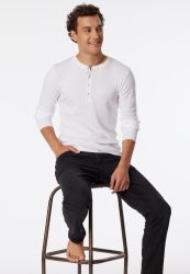 Schiesser Shirt Feinripp Weiss - Revival Karl-Heinz für Herren, Größe L, 100 % Baumwolle