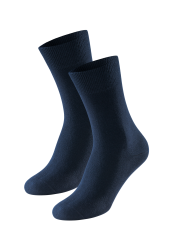 Schiesser Socken Herren 2er-Pack Blau - 95/5 für Herren, Größe 43/46, 98 % Baumwolle, 2 % Elasthan
