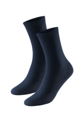 Schiesser Socken Damen 2er-Pack Blau - 95/5 für Damen, Größe 35/38, 98 % Baumwolle, 2 % Elasthan