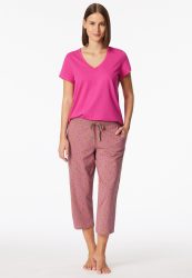 Schiesser Hose 3/4-lang Bunt gemustert - Mix+Relax für Damen, Größe XL, 95 % Baumwolle, 5 % Elasthan