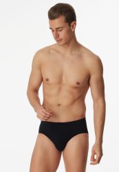 Schiesser Slip 3er-Pack Schwarz - 95/5 für Herren, Größe L, 95 % Baumwolle, 5 % Elasthan