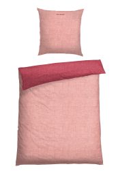 Schiesser Bettwäscheset 2-teilig Rosa - SCHIESSER Home, Größe 135*200, 100 % Baumwolle