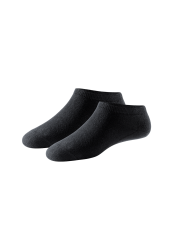 Schiesser Sneakersocken Damen 2er-Pack Schwarz - 95/5 für Damen, Größe 35/38, 98 % Baumwolle, 2 % Elasthan