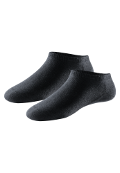 Schiesser Sneakersocken Herren Schwarz - 95/5 für Herren, Größe 39/42, 98 % Baumwolle, 2 % Elasthan