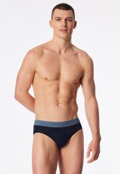 Schiesser Slip 3er-Pack Dunkelblau - 95/5 für Herren, Größe M, 95 % Baumwolle, 5 % Elasthan