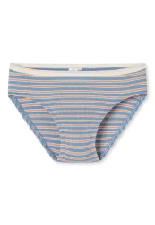 Schiesser Slip Doppelripp Bunt gestreift - Double Rib für Mädchen, Größe 4Y, 95 % Baumwolle, 5 % Elasthan