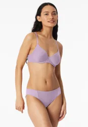 Schiesser Slip mit Spitze Flieder - Air für Damen, Größe S, 85 % Polyamid, 15 % Elasthan