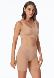 Schiesser Shorts Seamless Beige - Classic Seamless für Damen, Größe 46, 93 % Polyamid, 7 % Elasthan