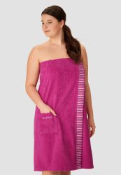 Sauna-Handtuch Knöpfe fuchsia - SCHIESSER Home 85*160