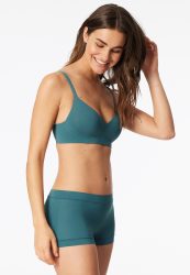 Schiesser Shorts Petrol - Unique Micro für Damen, Größe L, 70 % Polyamid, 30 % Elasthan