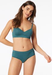 Schiesser Hipster Slip Petrol - Unique Micro für Damen, Größe L, 70 % Polyamid, 30 % Elasthan