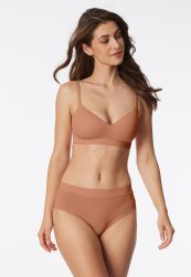Schiesser Midi Slip Rost - Unique Micro für Damen, Größe L, 70 % Polyamid, 30 % Elasthan