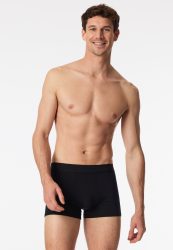 Schiesser Enge Boxershorts Schwarz - Premium Modal für Herren, Größe L, 55 % Modal, 35 % Polyamid, 10 % Elasthan